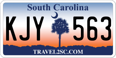 SC license plate KJY563