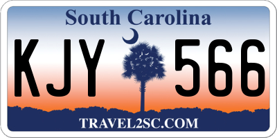SC license plate KJY566