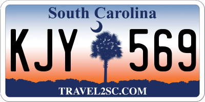 SC license plate KJY569