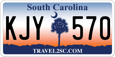 SC license plate KJY570