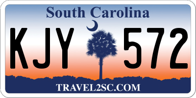 SC license plate KJY572