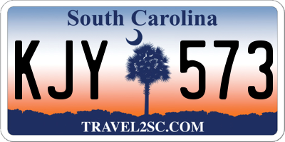 SC license plate KJY573
