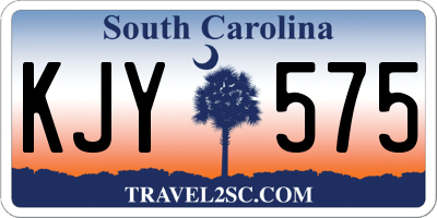 SC license plate KJY575