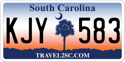 SC license plate KJY583