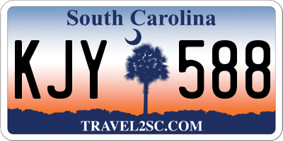 SC license plate KJY588