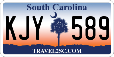 SC license plate KJY589