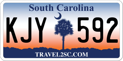 SC license plate KJY592