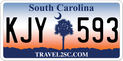 SC license plate KJY593