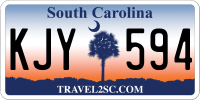 SC license plate KJY594