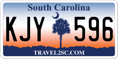 SC license plate KJY596