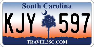 SC license plate KJY597