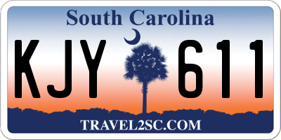 SC license plate KJY611