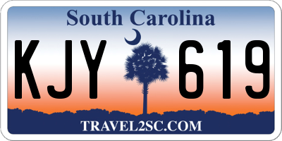 SC license plate KJY619