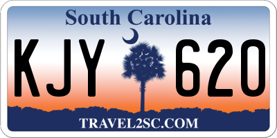 SC license plate KJY620