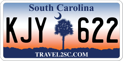 SC license plate KJY622