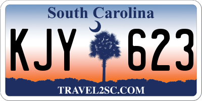 SC license plate KJY623