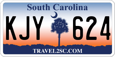 SC license plate KJY624