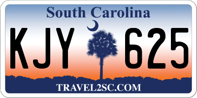 SC license plate KJY625