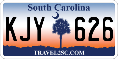 SC license plate KJY626