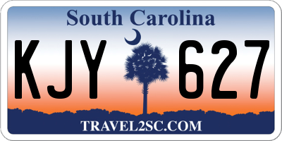 SC license plate KJY627