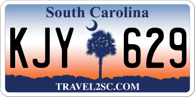 SC license plate KJY629