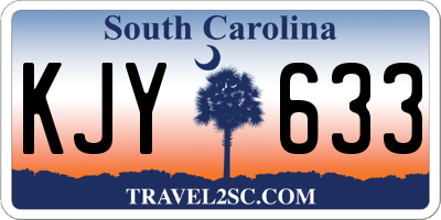 SC license plate KJY633