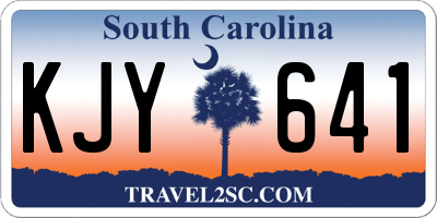 SC license plate KJY641