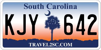 SC license plate KJY642