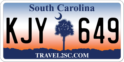 SC license plate KJY649