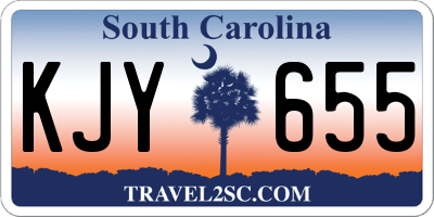 SC license plate KJY655