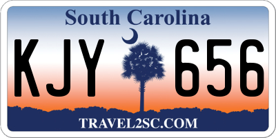 SC license plate KJY656