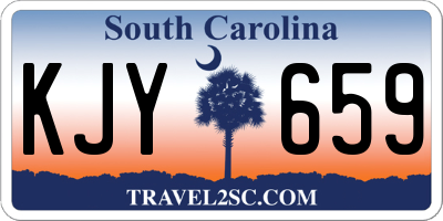SC license plate KJY659