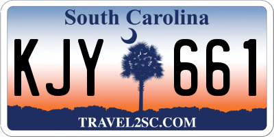 SC license plate KJY661