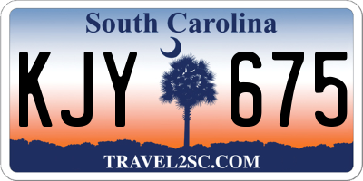 SC license plate KJY675