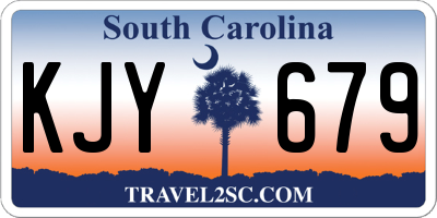 SC license plate KJY679