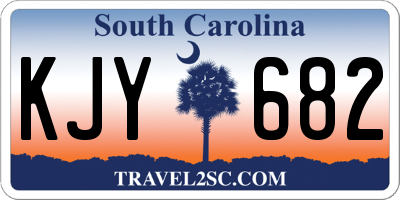 SC license plate KJY682