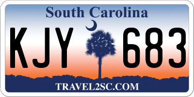 SC license plate KJY683