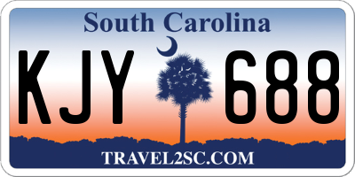 SC license plate KJY688