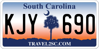 SC license plate KJY690