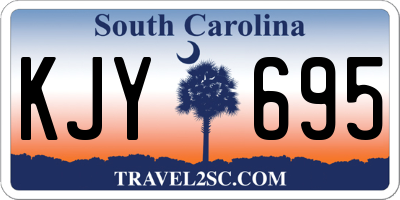 SC license plate KJY695