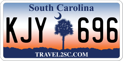 SC license plate KJY696