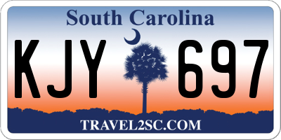 SC license plate KJY697
