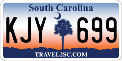 SC license plate KJY699