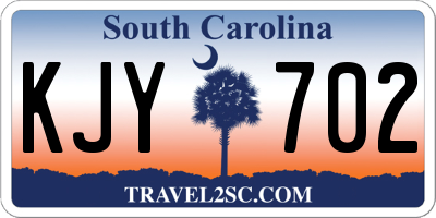 SC license plate KJY702