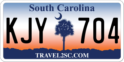 SC license plate KJY704