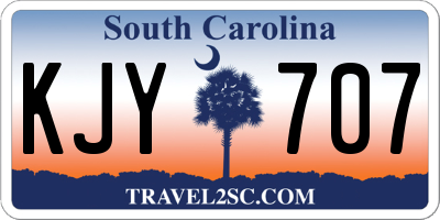 SC license plate KJY707