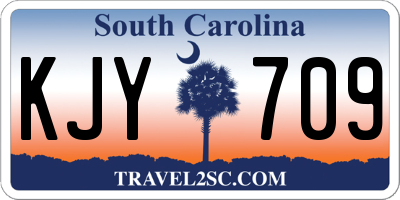 SC license plate KJY709