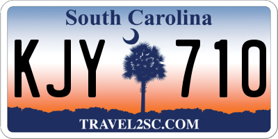 SC license plate KJY710