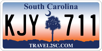 SC license plate KJY711
