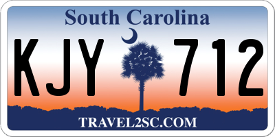 SC license plate KJY712